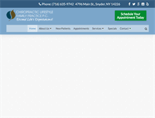 Tablet Screenshot of mychiropracticlifestyle.com